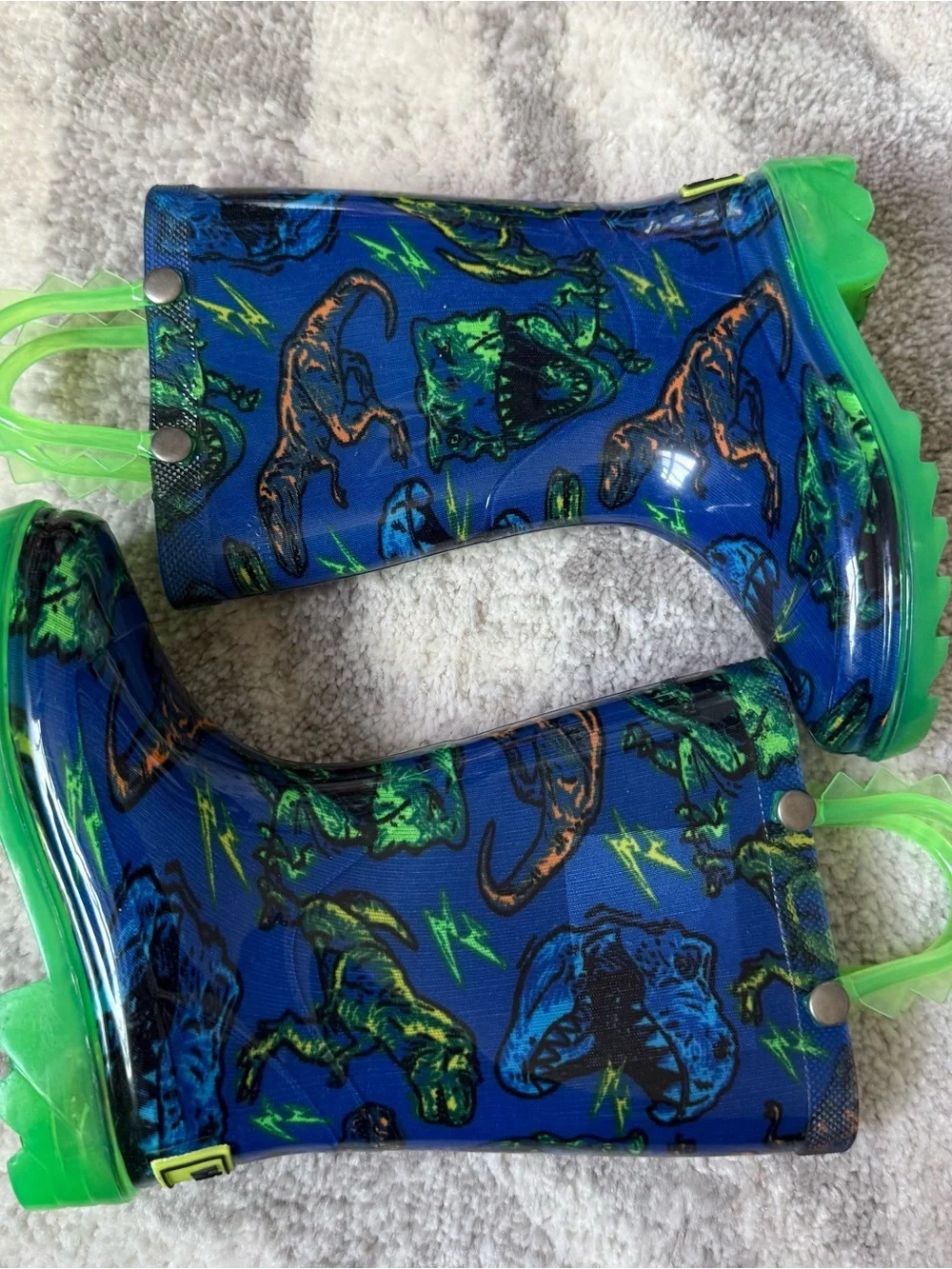Western Chief T-Rex Light-Up Rain Boots toddler size 6